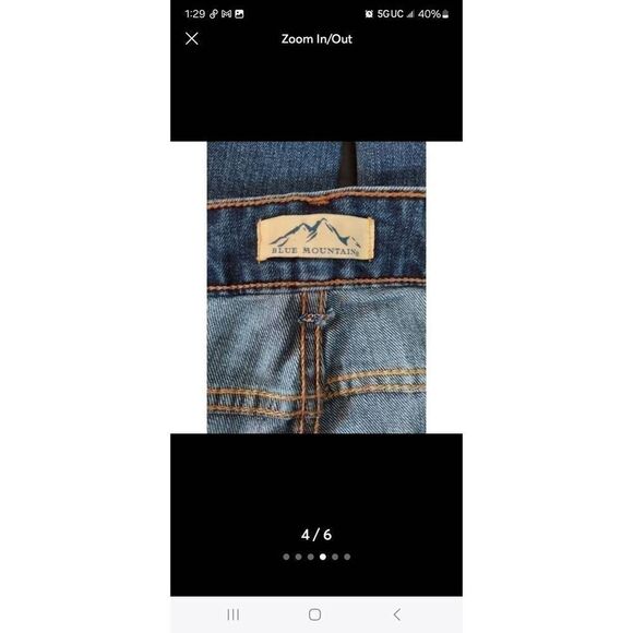 Blue Mountain NWT SIze 16 Straight leg 5 pocket jeans - Picture 4 of 6